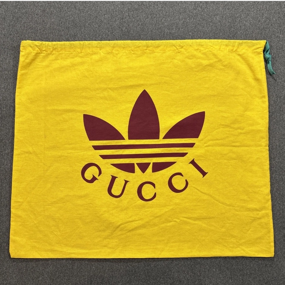 GUCCI x ADIDAS RARE Dust Bag Large Size 22 x 18” Yellow & Burgundy
